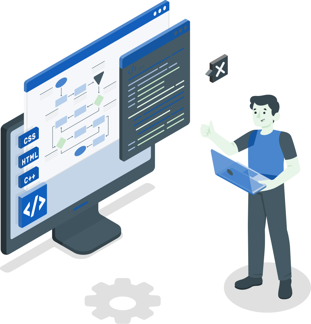 Software development illustration